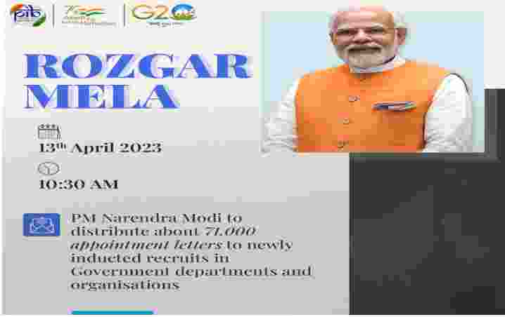 PM Modi to distribute over 70 thousand appointment